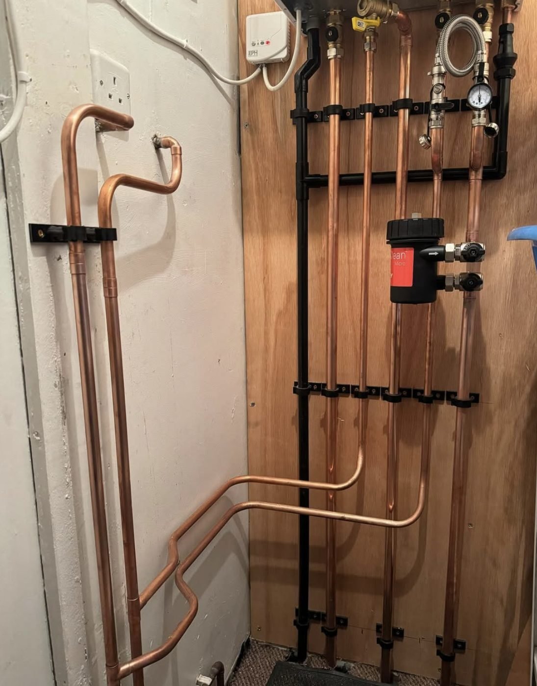Heating plant board serviced by Gas Engineer To The Rescue Leeds